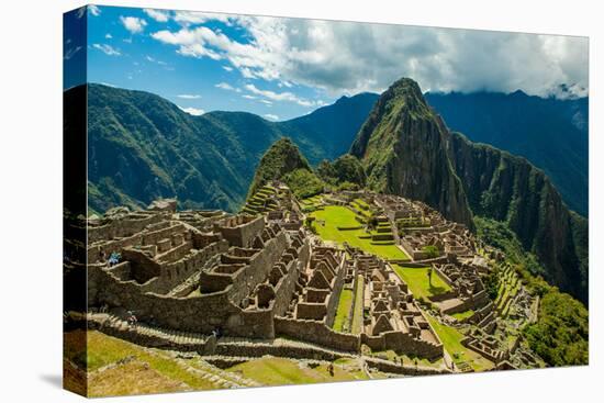 View of Huayna Picchu and Machu Picchu Ruins, UNESCO World Heritage Site, Peru, South America-Laura Grier-Premier Image Canvas