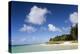 View of Idyllic Belle Mare Beach Showing Blue Sky-Lee Frost-Premier Image Canvas