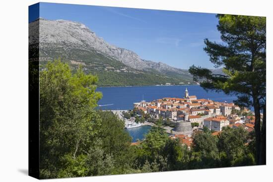 View of Korcula Town, Korcula, Dalmatia, Croatia, Europe-Frank Fell-Premier Image Canvas