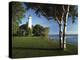 View of Lake Huron, Ponte Aux Barques Lighthouse, Michigan, USA-Adam Jones-Premier Image Canvas