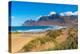 View of landscape and Playa de Famara beach, Caleta de Famara, Caleta de Famara, Lanzarote-Frank Fell-Premier Image Canvas