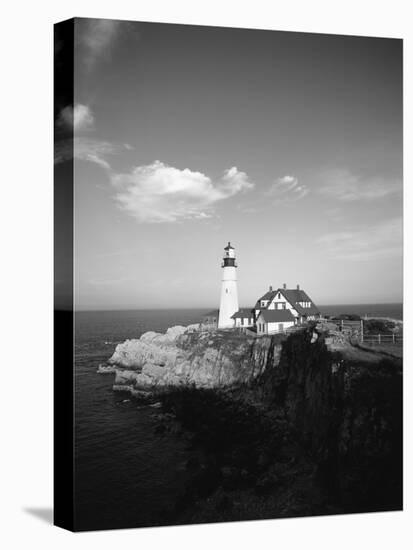 View of Lighthouse, Cape Elizabeth, Portland, Maine, USA-Walter Bibikow-Premier Image Canvas