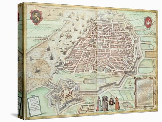 View of Lisbon, 1572, Portugal 16th Century-null-Premier Image Canvas