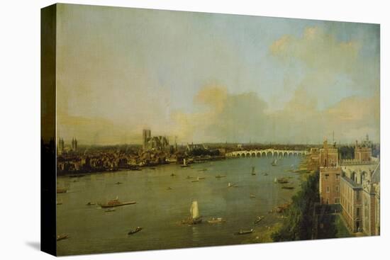 View of London with Thames, 1746/1747-Canaletto-Premier Image Canvas