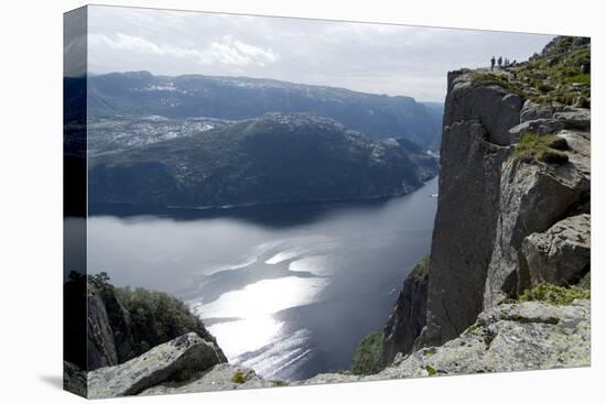 View of Lysefjord, Near Preikestolen (Pulpit Rock) Near Stavanger, Norway-Natalie Tepper-Stretched Canvas