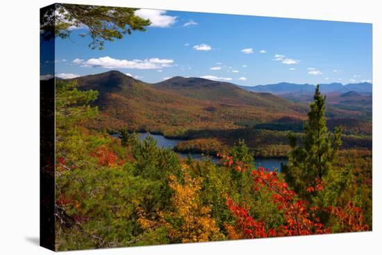 View of McKenzie Pond from Mount Baker, Adirondack Mountains State Park, New York State, USA-null-Premier Image Canvas