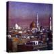 View of Medina, Arabia, by Moonlight, Showing the Dome of the Tomb of the Prophet, 1918-Etienne Dinet-Premier Image Canvas