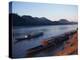 View of Mekong River at Sunset, Luang Prabang, Laos, Indochina, Southeast Asia-Alison Wright-Premier Image Canvas