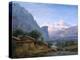 View of Mont Blanc - Karl Friedrich Schinkel (1781-1841). Oil on Canvas, 1813. Dimension : 37,5X42-Karl Friedrich Schinkel-Premier Image Canvas