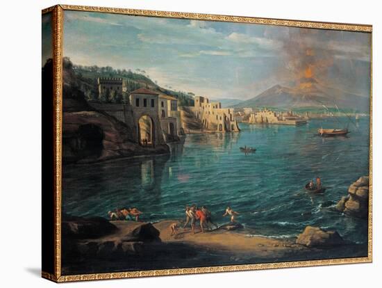 View of Naples from Posillipo, by Gaspar Van Wittel known as Gaspare Vanvitelli,-Gaspar Van Wittel-Stretched Canvas