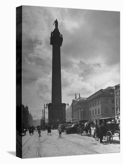 View of Nelson's Pillar in Dublin-Hans Wild-Premier Image Canvas