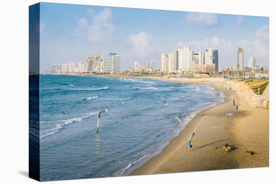 View of Neve Tzedek district skyline and Mediterranean in the evening, Tel Aviv, Israel, Middle Eas-Alexandre Rotenberg-Premier Image Canvas