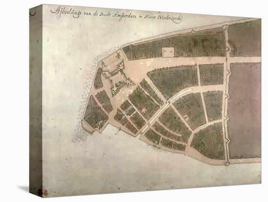 View of New Amsterdam, Costello Plan, 1660-Jacques Cortelyou-Premier Image Canvas