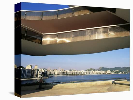 View of Niteroi, Museo De Arte Contemporanea, by Oscar Niemeyer, Rio De Janeiro, Brazil-Upperhall Ltd-Premier Image Canvas