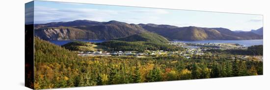View of Norris Point, Near Gros Morne National Park, Newfoundland & Labrador, Canada-null-Premier Image Canvas