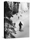 View of People Skiing at Steven's Pass-Ralph Crane-Premier Image Canvas