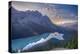 View of Peyto Lake Right before Sunset, Jasper National Park, Alberta, Canadian Rockies-Luis Leamus-Premier Image Canvas