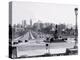 View of Philadelphia from Art Museum Steps-null-Stretched Canvas