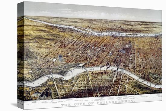 View of Philadelphia-Currier & Ives-Premier Image Canvas