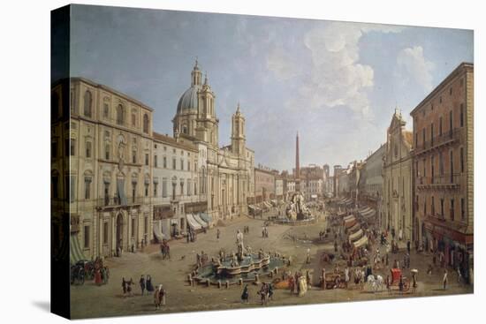 View of Piazza Navona-Gaspar van Wittel-Premier Image Canvas