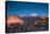 View of Pikes Peak at dawn, Garden of the Gods, Colorado Springs, Colorado, USA-null-Premier Image Canvas