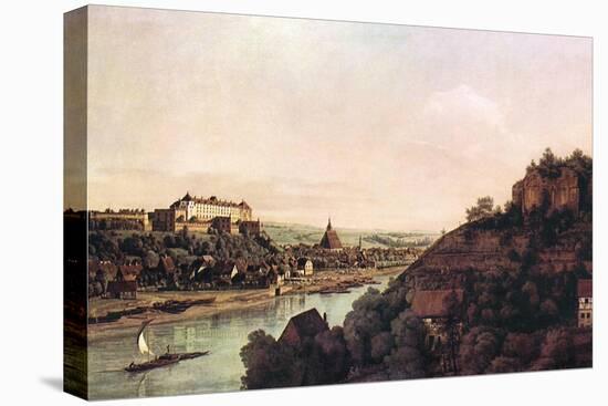 View of Pirna-Canaletto-Stretched Canvas