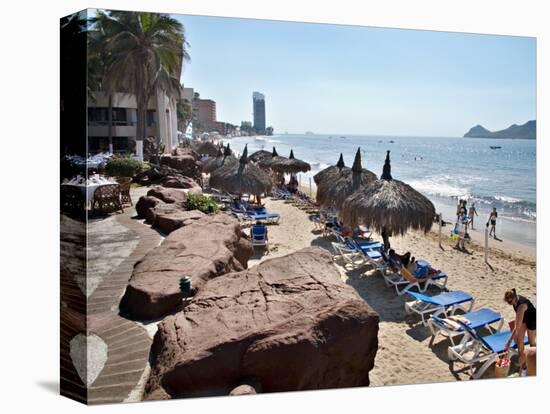 View of Playa Gaviotas at the El Cid Resort, Mazatlan, Mexico-Charles Sleicher-Premier Image Canvas