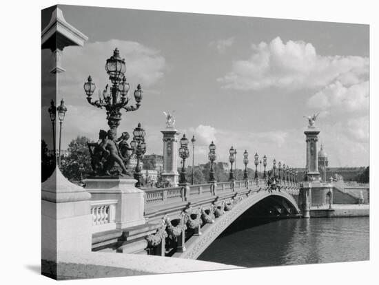 View of Pont Alexander III Bridge Scene-Philip Gendreau-Premier Image Canvas