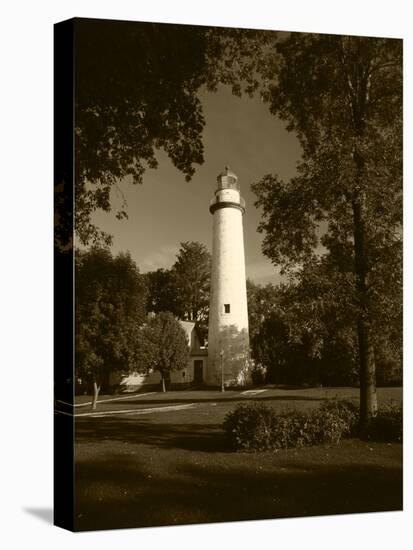 View of Ponte Aux Barques Lighthouse, Michigan, USA-Adam Jones-Premier Image Canvas