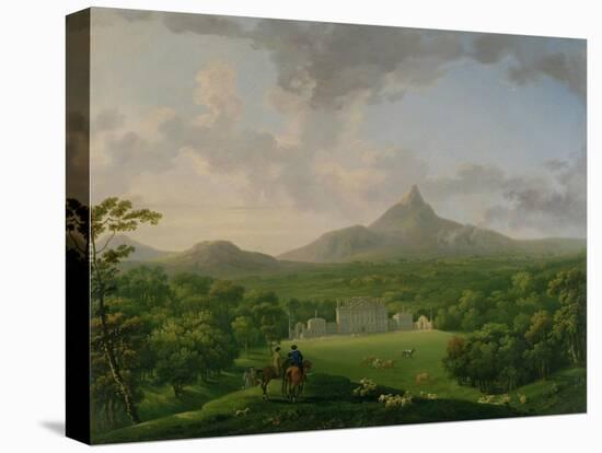 View of Powerscourt, County Wicklow, c.1760-2-George the Elder Barret-Premier Image Canvas