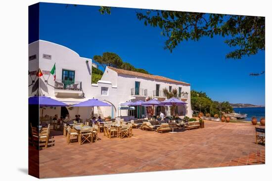 View of restaurant in Piazza Rafael Neville, Porto Rafael, Sardinia, Italy, Mediterranean, Europe-Frank Fell-Premier Image Canvas