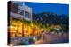 View of restaurant in Zia Sunset View at dusk, Zia Village, Kos Town, Kos, Dodecanese-Frank Fell-Premier Image Canvas