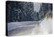 View of road between forest at winter day-Panoramic Images-Premier Image Canvas