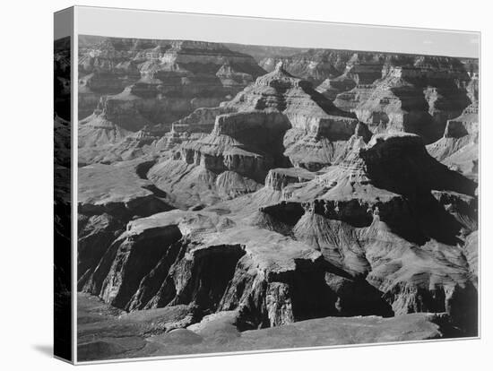 View Of Rock Formations "Grand Canyon National Park" Arizona. 1933-1942-Ansel Adams-Stretched Canvas