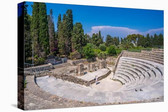 View of Roman Odeon of Kos, Kos Town, Kos, Dodecanese, Greek Islands, Greece, Europe-Frank Fell-Premier Image Canvas