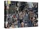 View of Runners Going North Up First Avenue in Manhattan During the 1977 NYC Marathon-null-Premier Image Canvas