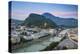 View of Salzach River with The Old City to the right and the New City to the left, Salzburg, Austri-Jane Sweeney-Premier Image Canvas