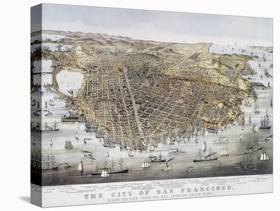 View of San Francisco, 1878-Currier & Ives-Premier Image Canvas