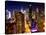 View of Skyscrapers of Times Square and 42nd Street at Night-Philippe Hugonnard-Premier Image Canvas
