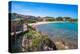 View of Spiaggia di Porto San Paolo and clear blue water, Porto San Paolo, Sardinia, Mediterranean-Frank Fell-Premier Image Canvas