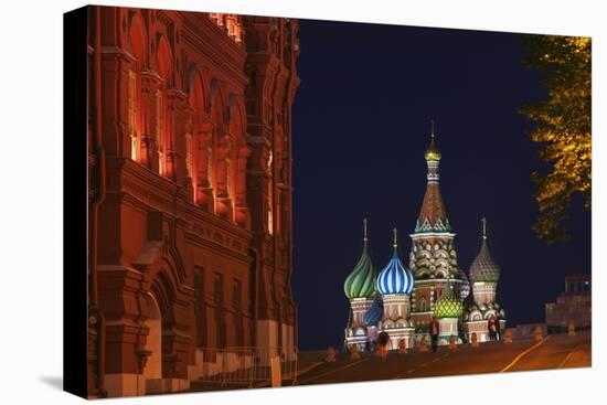 View of St Basil's Cathedral from Manezh Square.-Jon Hicks-Premier Image Canvas