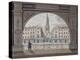 View of St Bride's Church, Fleet Street, Through an Archway, City of London, 1820-null-Premier Image Canvas