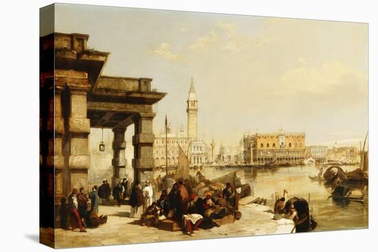 View of St. Marks from the Punta Della Dogana, Venice-Edward Pritchett-Premier Image Canvas