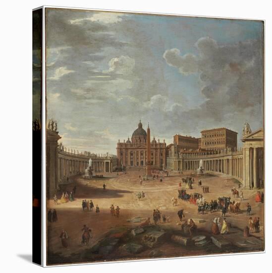 View of St. Peter's Square, Rome-Giovanni Paolo Pannini-Premier Image Canvas