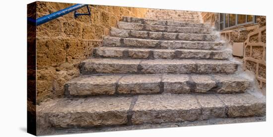 View of staircase, Jaffa, Tel Aviv, Israel-null-Premier Image Canvas