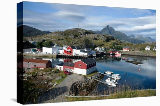 View of Sund Harbour, Lofoten Islands, Nordland, Norway, Scandinavia, Europe-Ethel Davies-Premier Image Canvas