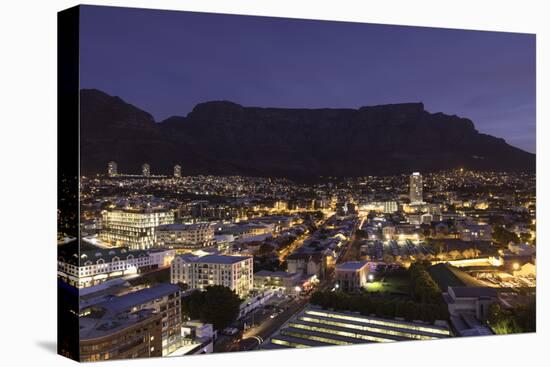 View of Table Mountain at dusk, Cape Town, Western Cape, South Africa, Africa-Ian Trower-Premier Image Canvas