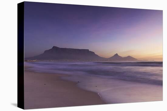 View of Table Mountain from Milnerton Beach at sunset, Cape Town, Western Cape, South Africa, Afric-Ian Trower-Premier Image Canvas