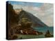 View of Tangier from the Seashore, 1856-8-Eugene Delacroix-Premier Image Canvas