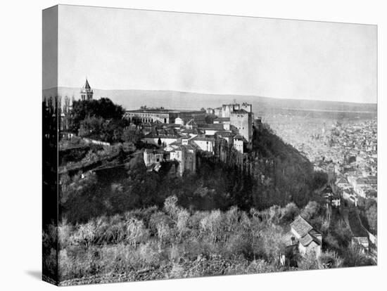 View of the Alhambra, Granada, Spain, 1893-John L Stoddard-Premier Image Canvas